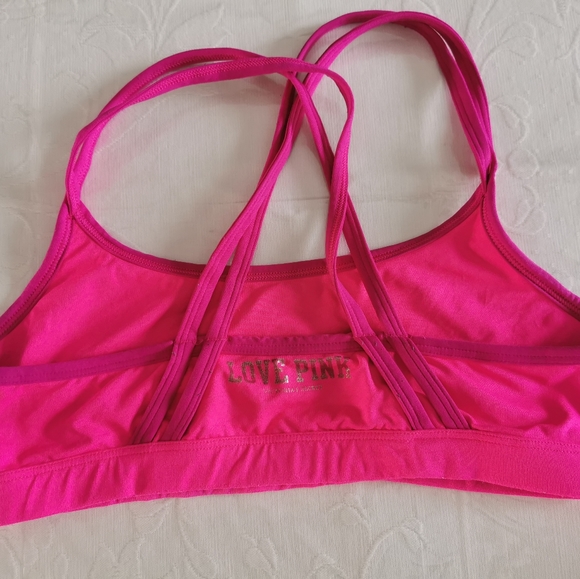 PINK v/s Pink Strappy Yoga Sports Bra Size Medium - Picture 2 of 6